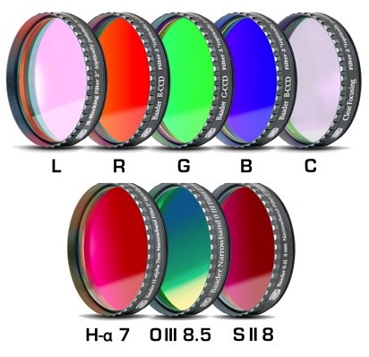 Set Completo di Filtri LRGBC + H-alpha (banda 7nm) , OIII (banda 8.5nm) ed SII (banda 8nm), da 2" (50.8mm) per riprese CCD, con celle a basso profilo. Spessore vetro 2mm Set Completo di Filtri LRGBC + H-alpha (banda 7nm) , OIII (banda 8.5nm) ed SII (banda 8nm), da 2" (50.8mm) per riprese CCD, con celle a basso profilo. Spessore vetro 2mm