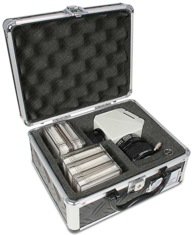 Prisma di Herschel Cool Ceramic da 2" (50.8mm) con serraggio ClickLock. VERSIONE FOTOGRAFICA con inclusi 4 filtri neutri ND da 2" (densità 0.6/0.9/1.8/3.0), filtro Continuum da 2" e valigetta Prisma di Herschel Cool Ceramic da 2" (50.8mm) con serraggio ClickLock. VERSIONE FOTOGRAFICA con inclusi 4 filtri neutri ND da 2" (densità 0.6/0.9/1.8/3.0), filtro Continuum da 2" e valigetta