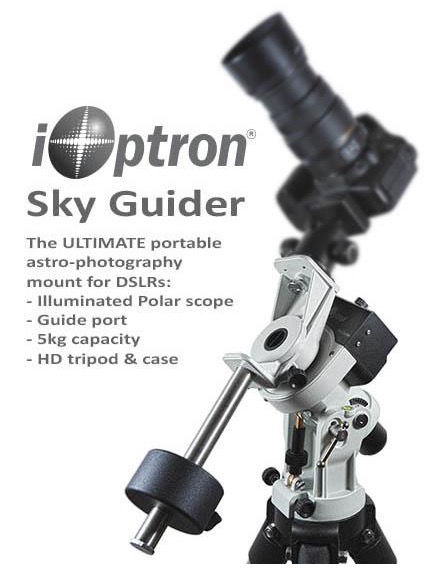 iOptron SkyGuider – Montatura Equatoriale/ Astroinseguitore per Reflex e piccoli telescopi - capacità di carico fino a 5Kg - senza treppiede iOptron SkyGuider – Montatura Equatoriale/ Astroinseguitore per Reflex e piccoli telescopi - capacità di carico fino a 5Kg - senza treppiede