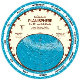 Planisphere for 30° N