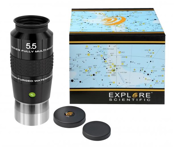 Oculare Explore Scientific N2 con barilotto da 50.8mm - campo apparente 100°- lunghezza focale 5.5mm Oculare Explore Scientific N2 con barilotto da 50.8mm - campo apparente 100°- lunghezza focale 5.5mm