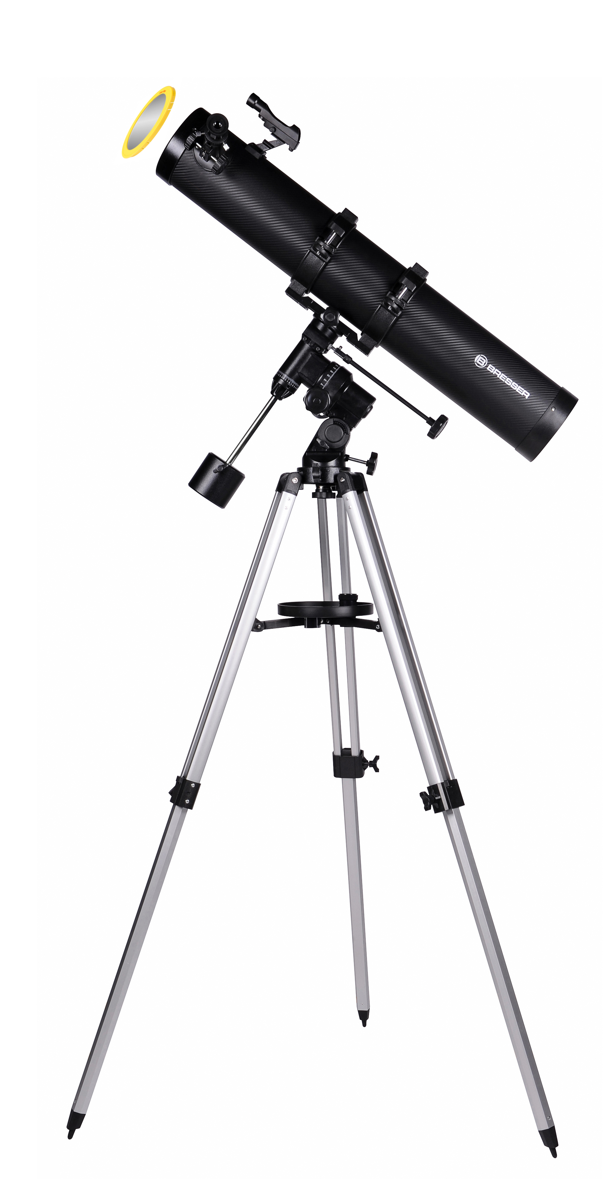  Telescopio riflettore newtoniano BRESSER Galaxia 114/900 EQ-Sky con adattatore per smartphone 