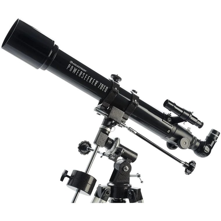   Telescopio rifrattore Celestron Powerseeker 70EQ da 70mm di diametro con accessori e treppiede in alluminio  