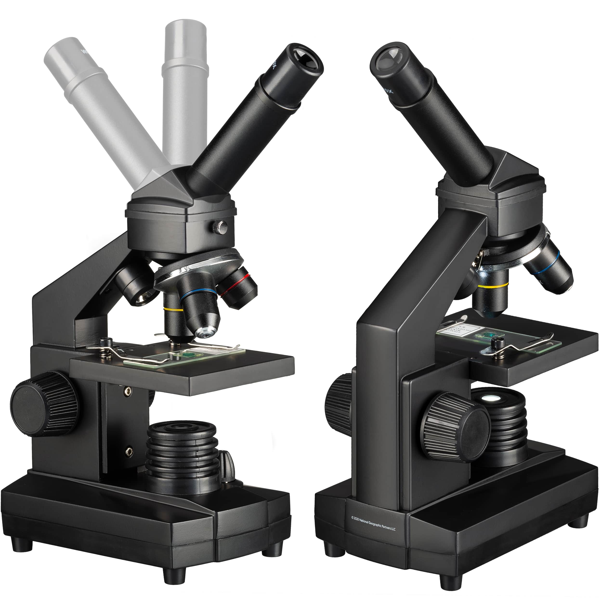   Il microscopio NATIONAL GEOGRAPHIC 40x-1024x offre un'ampia gamma di accessori per i principianti: valigetta da trasporto, oculare HD per il collegamento a un PC, ampio set per la preparazione e una selezione di preparati permanenti - basta aprirla e iniziare  