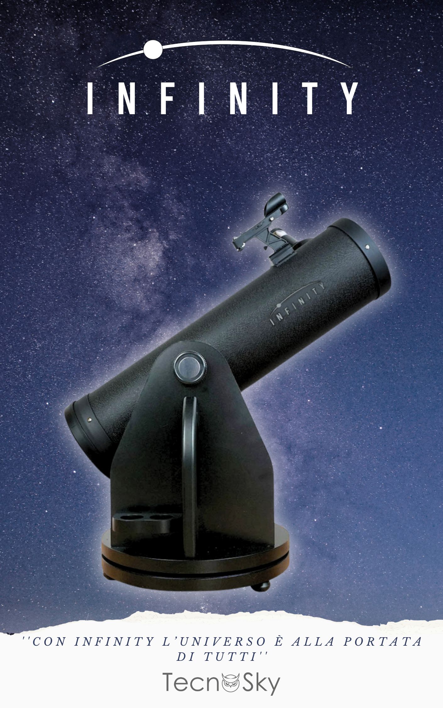 Un compatto Dobson Infinity da 102mm per entusiasmanti osservazioni del cielo!
Un compatto Dobson Infinity da 102mm per entusiasmanti osservazioni del cielo!