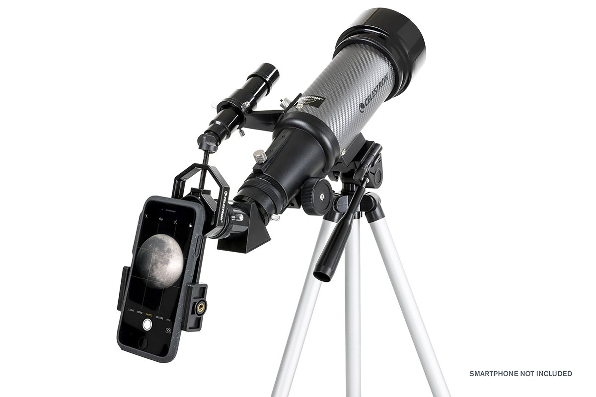  Travelscope 70DX, con raccordo fotografico per smartphone, telecomando Bluetooth, filtro lunare e lente di barlow 2X 