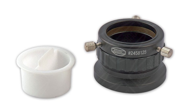 Portaoculari con focheggiatore elicoidale da 1¼" (31.8mm) e filettatura T-2 (escursione 5mm). Dotato di tre viti per serraggio e sistema di focheggiatura tramite rotazione. Inclusa vite di blocco per il focheggiatore. Portaoculari con focheggiatore elicoidale da 1¼" (31.8mm) e filettatura T-2 (escursione 5mm). Dotato di tre viti per serraggio e sistema di focheggiatura tramite rotazione. Inclusa vite di blocco per il focheggiatore.
