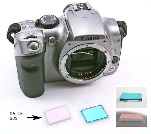  Filtro IR-cut sostitutivo ( Baader-ACF 1 ) per reflex Canon EOS 300D, con trasmissione spettrale migliorata 