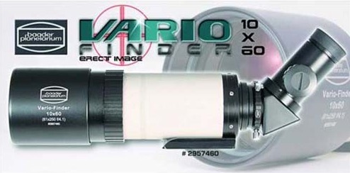  Cercatore Baader 60 millimetri VARIO - con obiettivo da 60/250 millimetri - dotato di anelli MQR (articolo 2457030) 