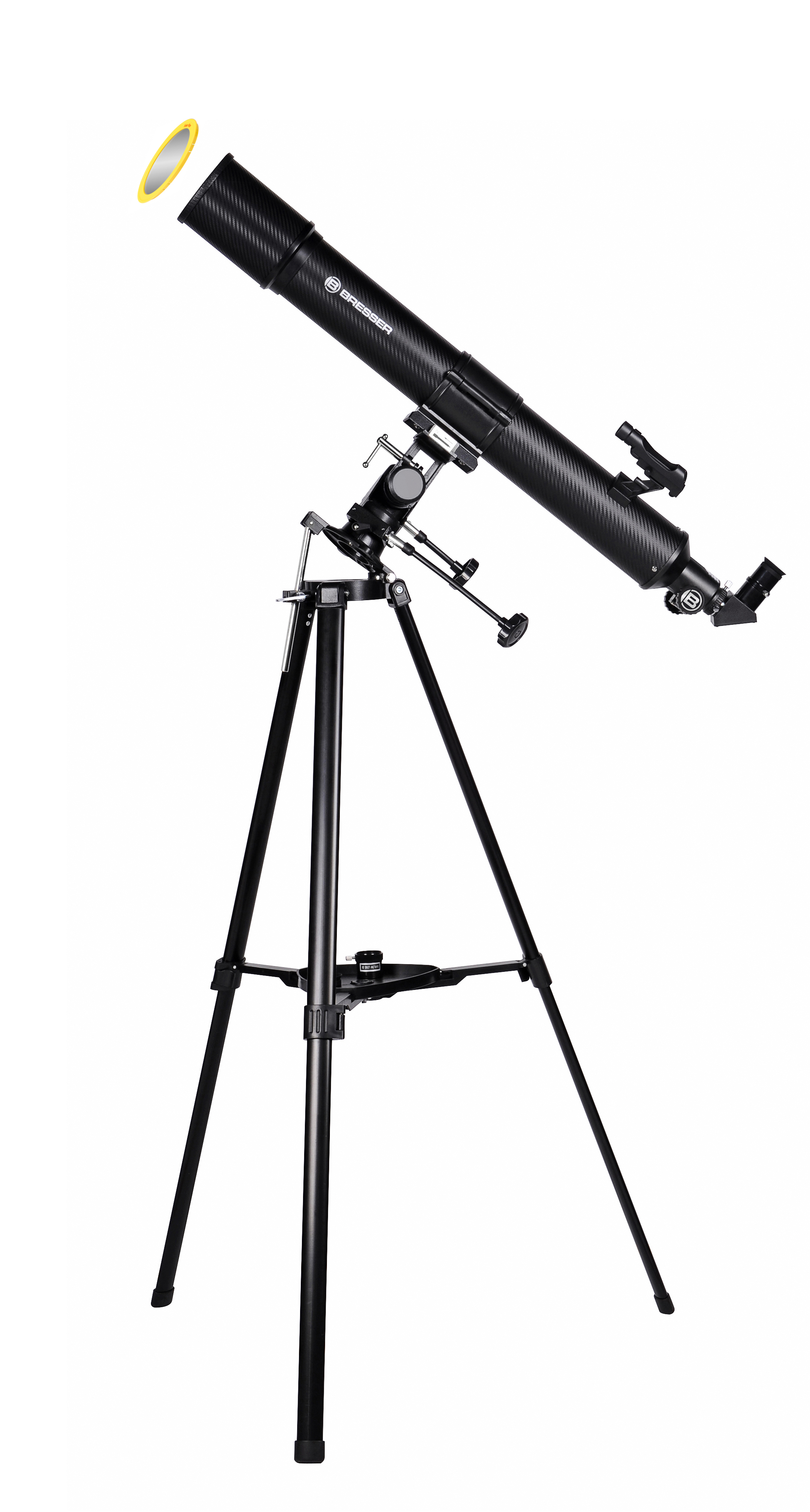  Telescopio rifrattore BRESSER Taurus 90/900 NG con adattatore per smartphone 