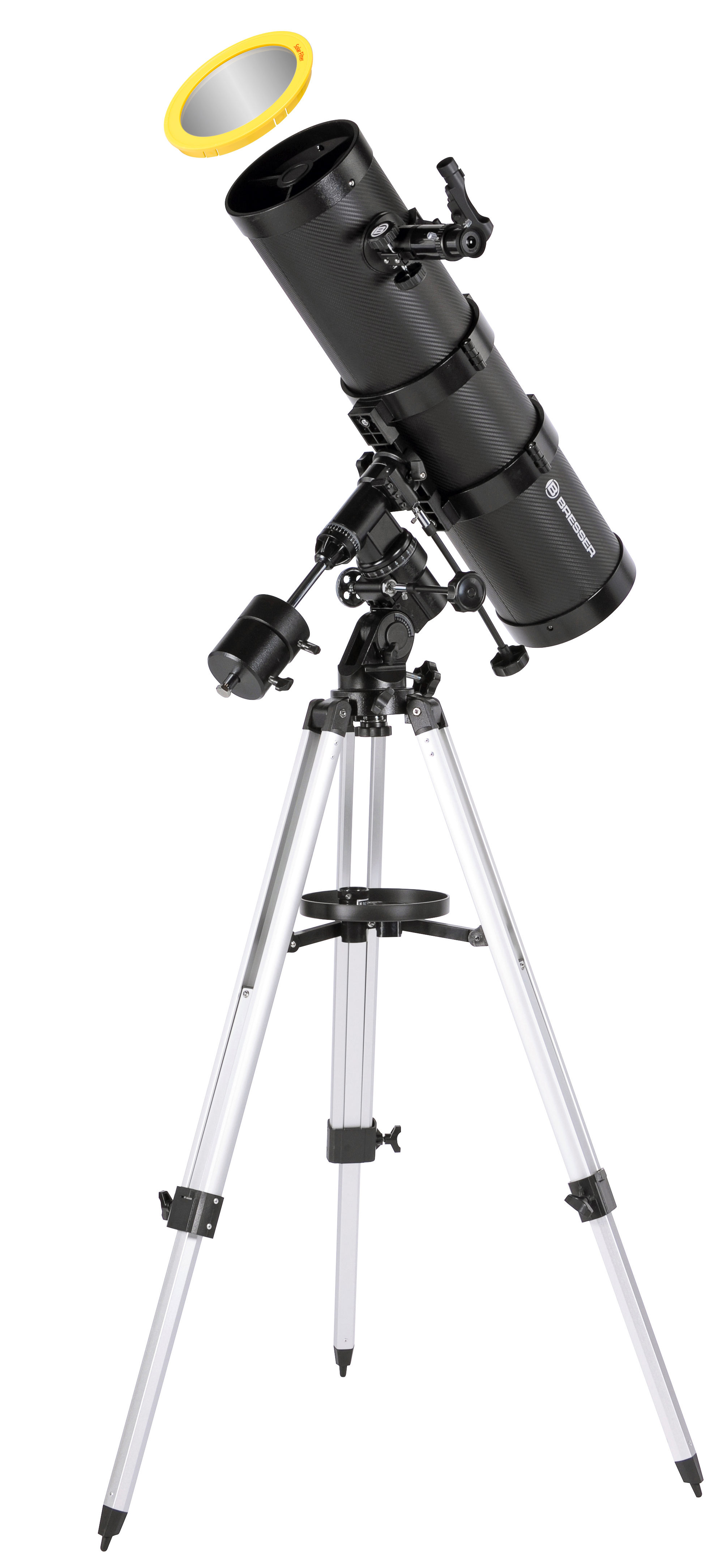  Telescopio riflettore newtoniano BRESSER Pollux EQ3 150/1400 con adattatore per fotocamera smartphone 