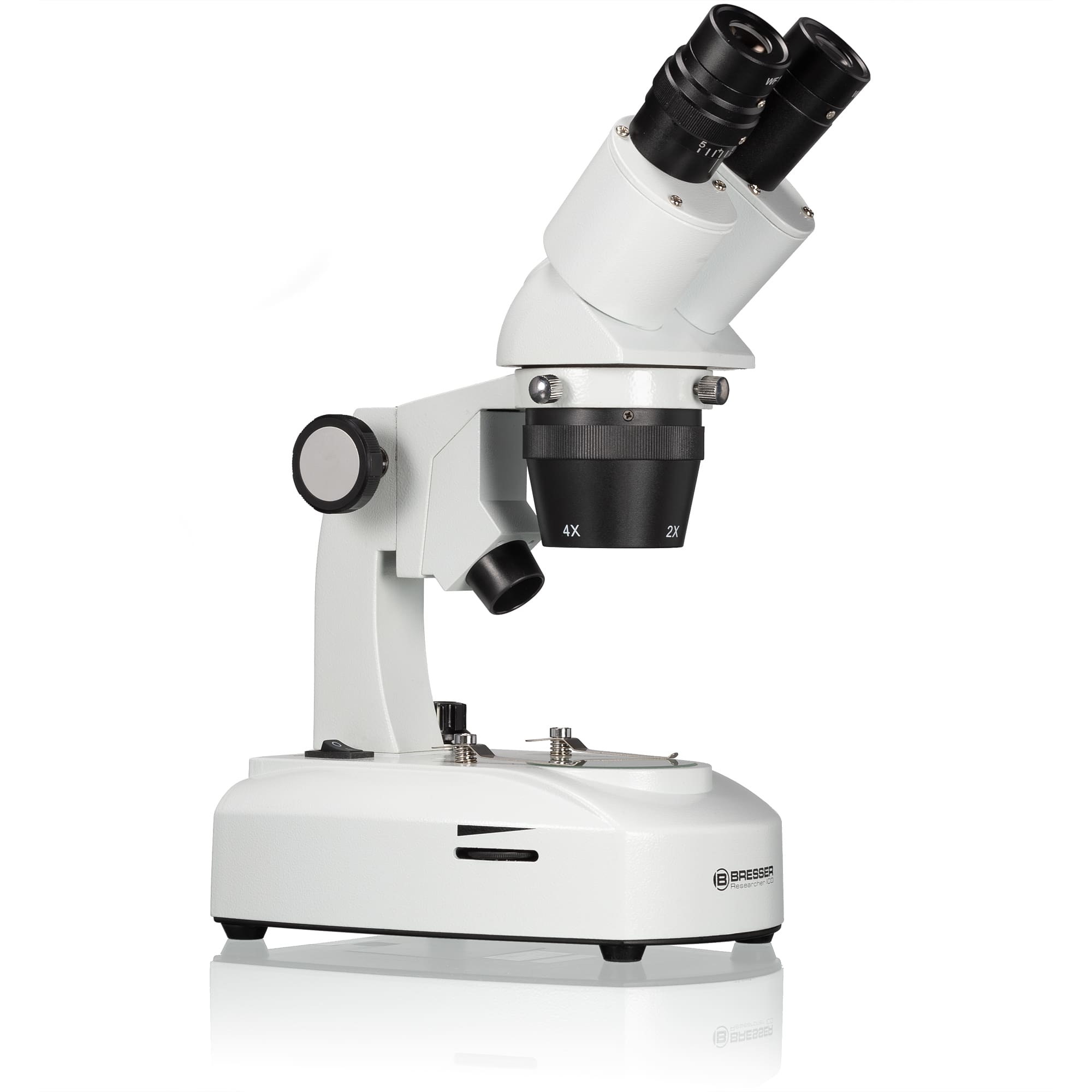   Stereomicroscopio di qualità a luce trasmessa e incidente con testa binoculare rotante a 360°  