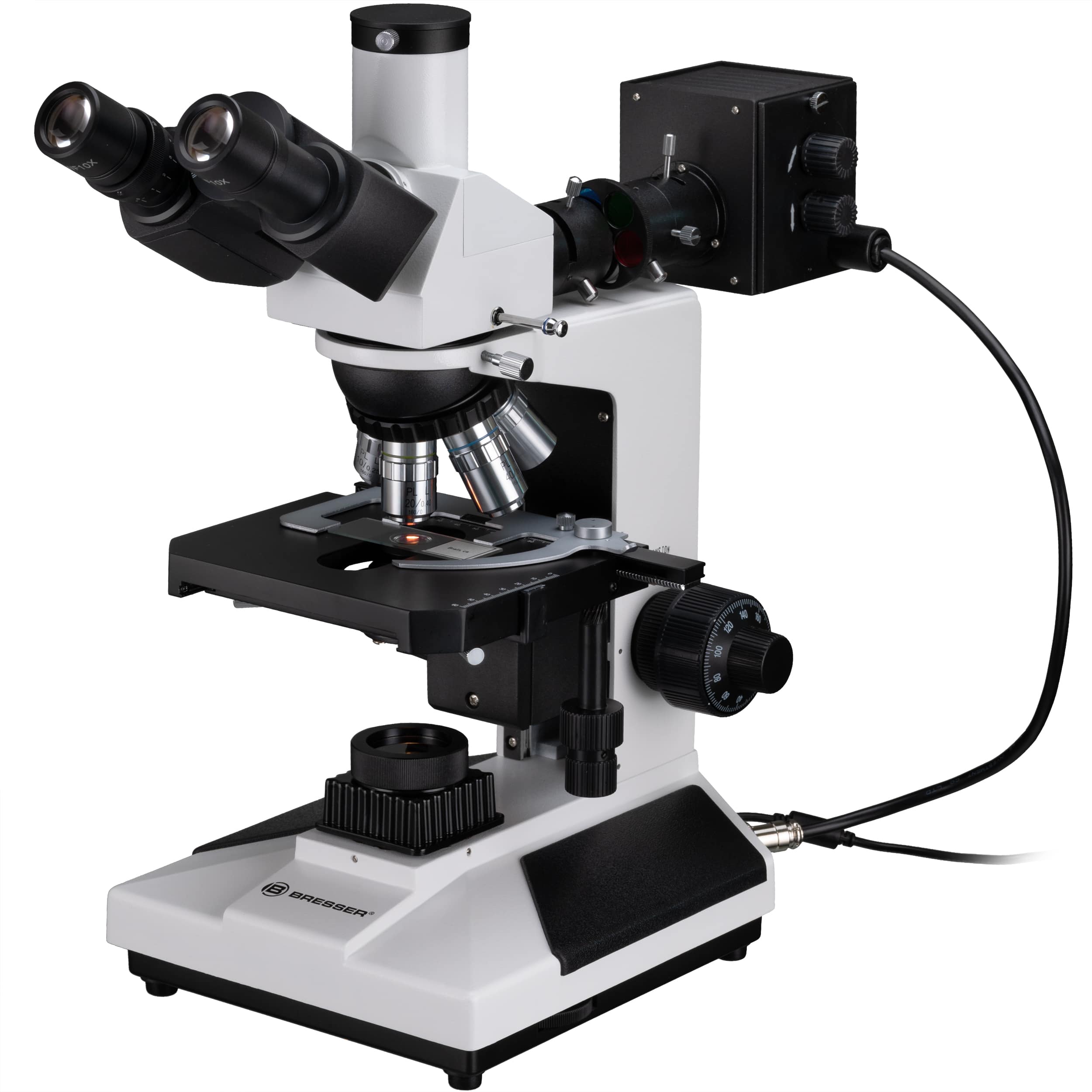   Microscopio trinoculare professionale a luce trasmessa e incidente per la ricerca e l'insegnamento  