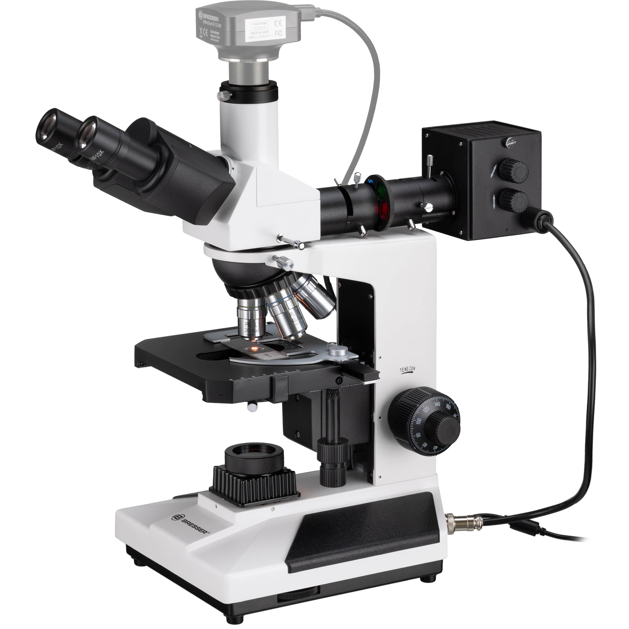   Microscopio trinoculare professionale a luce trasmessa e incidente per la ricerca e l'insegnamento  