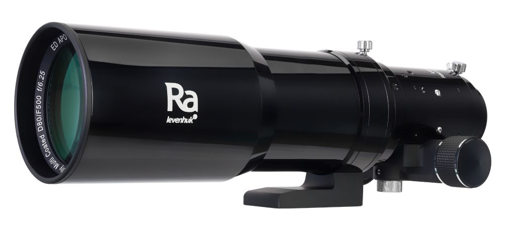  Rifrattore apocromatico a due lenti RA R80 ED BLACK con apertura: 80 mm e lunghezza focale: 500 mm 
