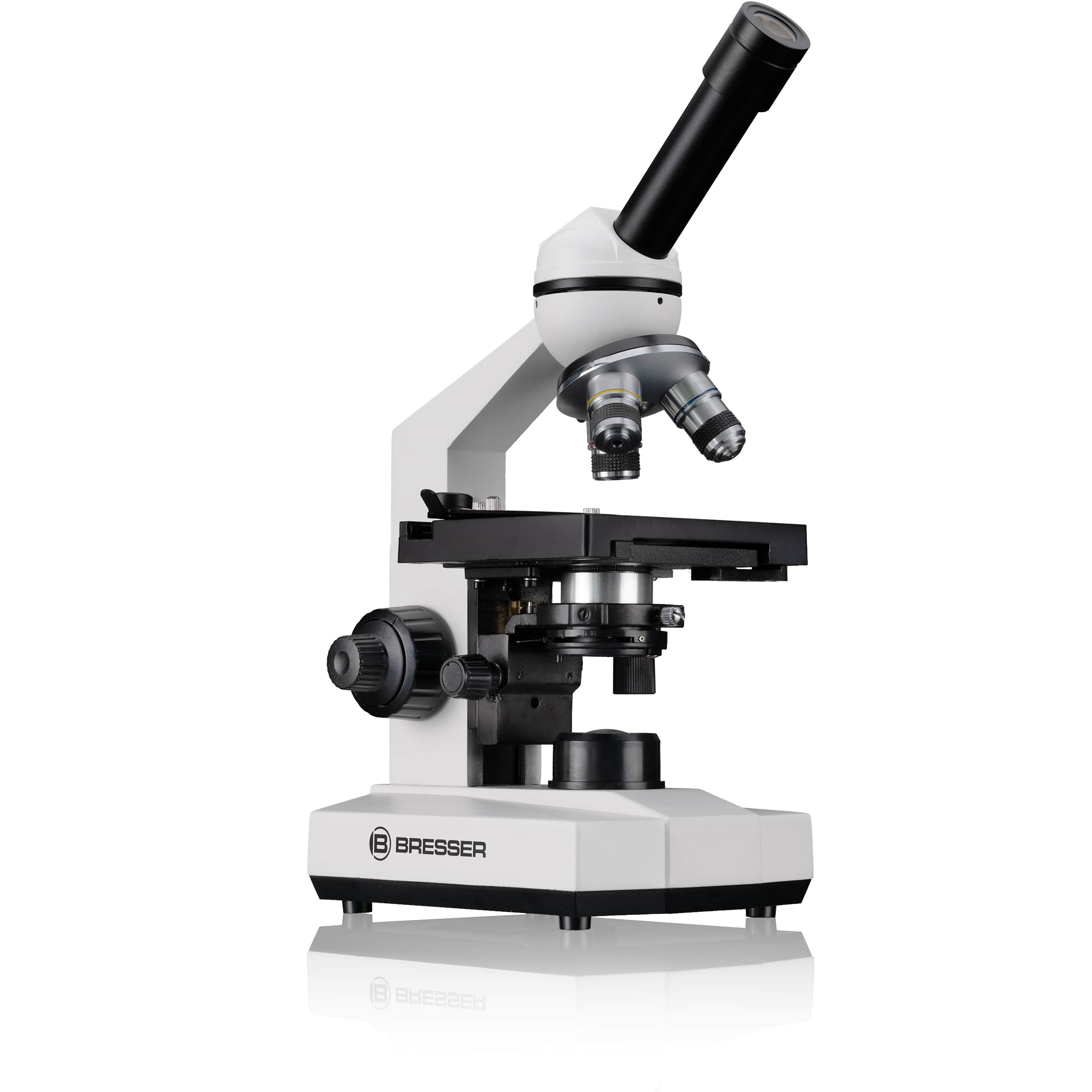  Microscopio per la scuola compatto e ben attrezzato nella pratica valigetta
 
  