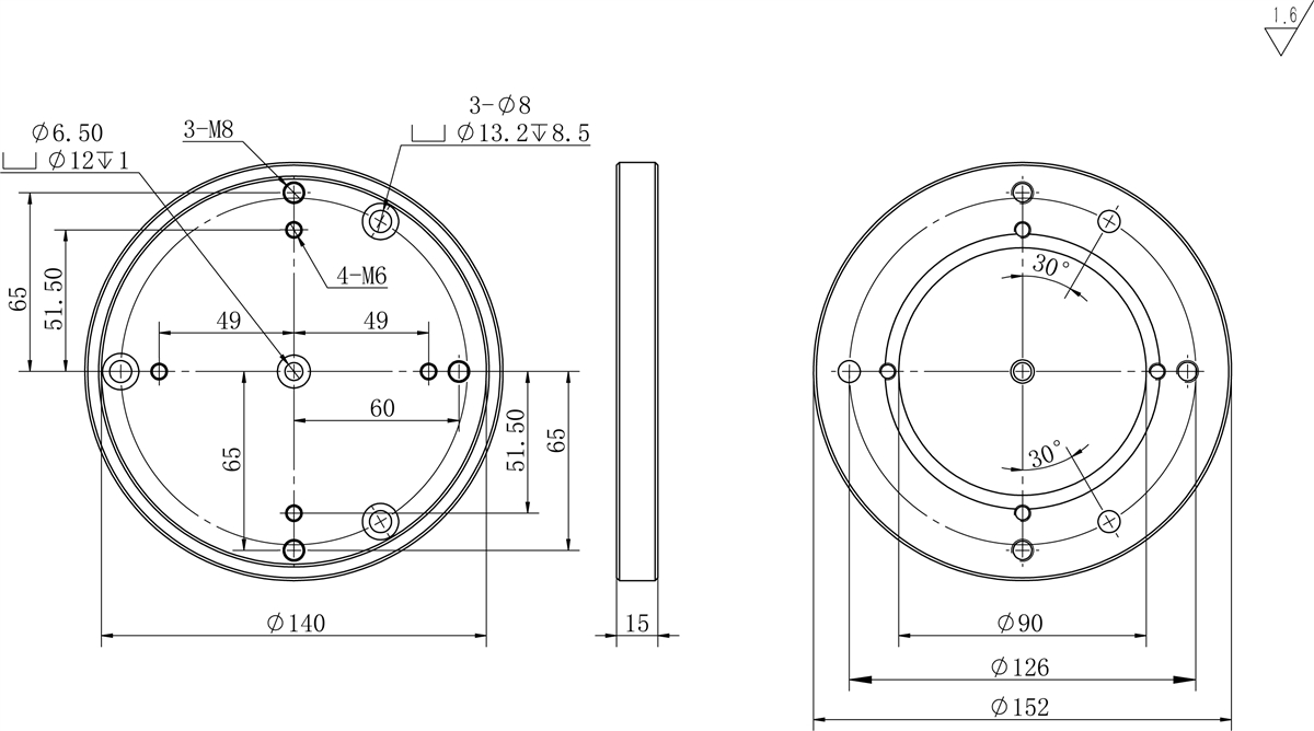  Mini colonna Ioptron per Montature HAE43 e HAE69 