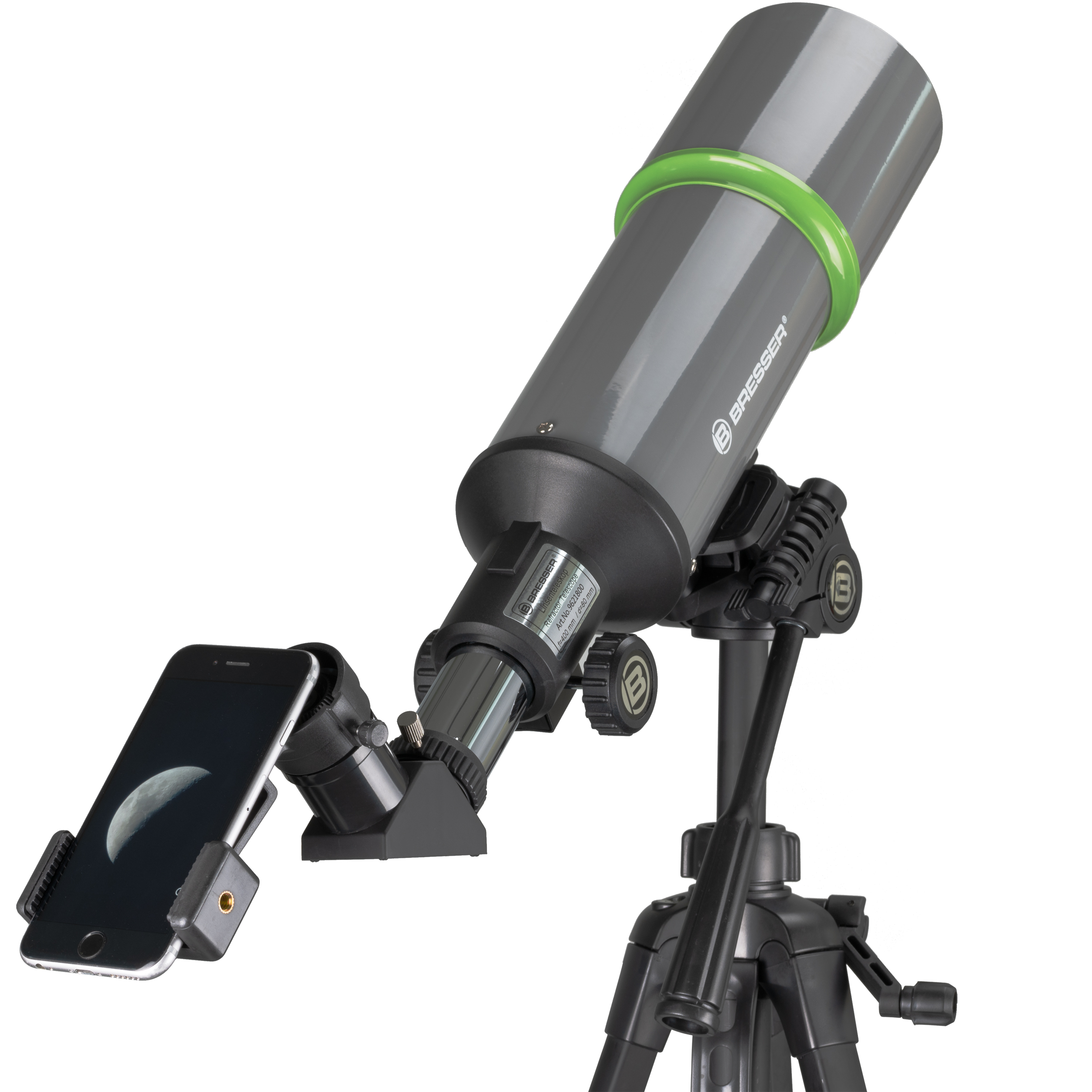  Telescopio da viaggio NightExplorer BRESSER 80/400 con zaino, adattatore per smartphone e accessori 