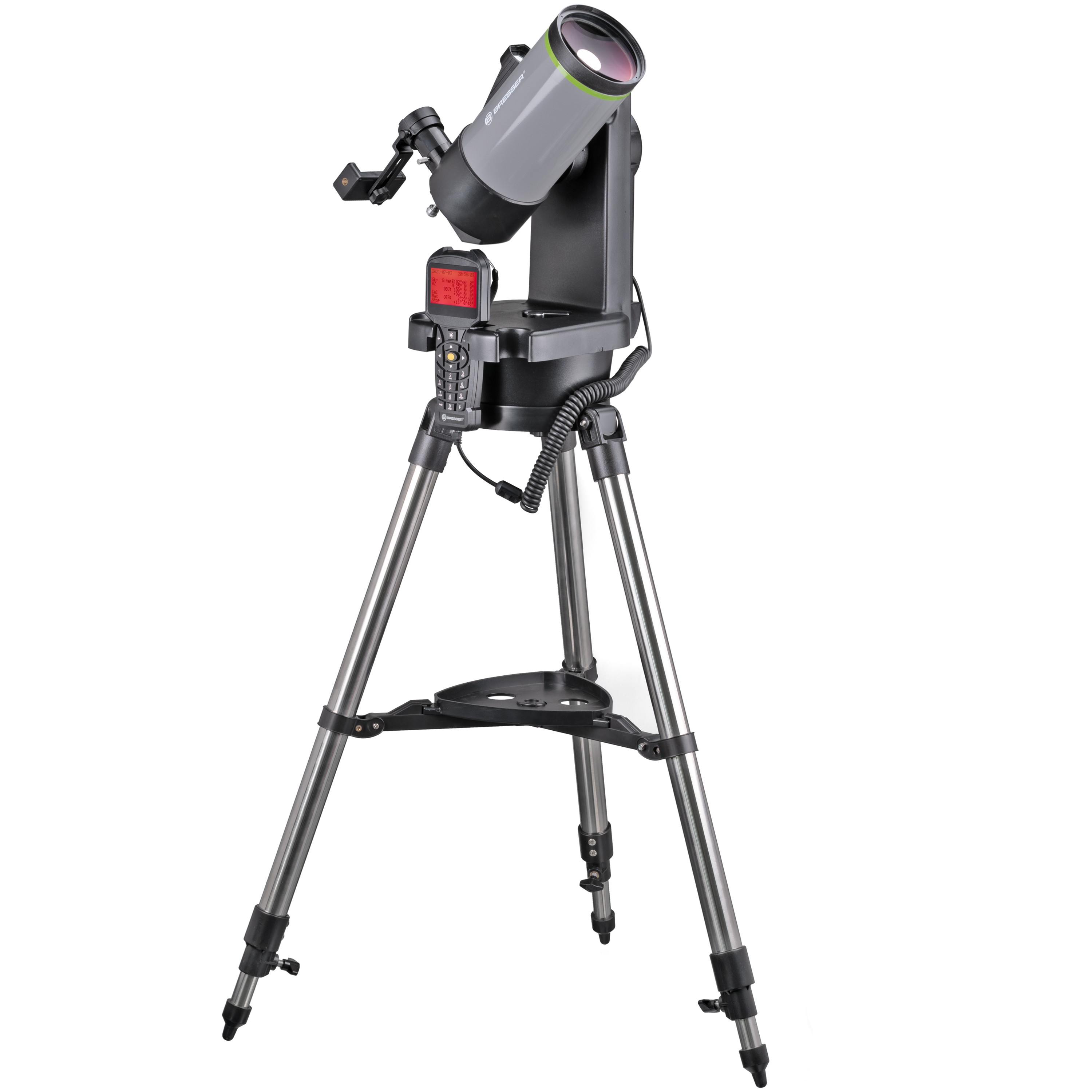  Telescopio Maksutov-Cassegrain 90/1250 con pratica montatura GoTo completo di adattatore per smartphone e accessori 