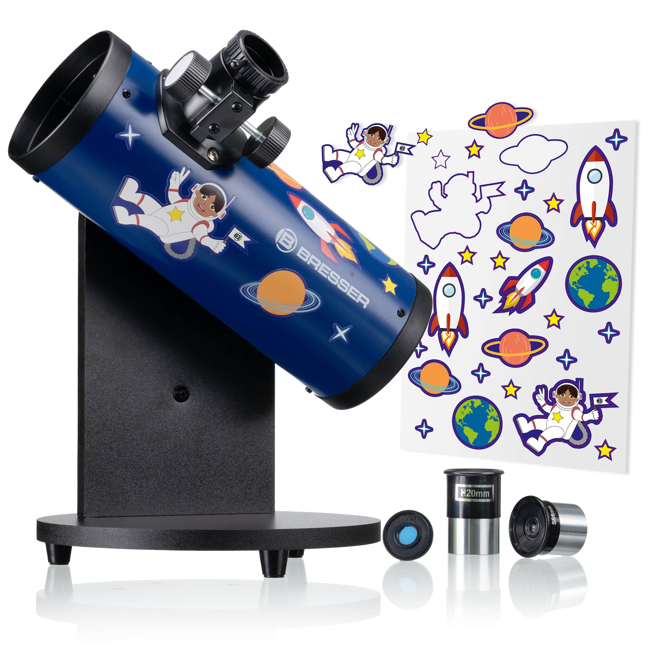   Ci si può avventurare con entusiasmo nell'astronomia con questo telescopio per bambini facile da usare, che include 2 oculari e un filtro lunare  