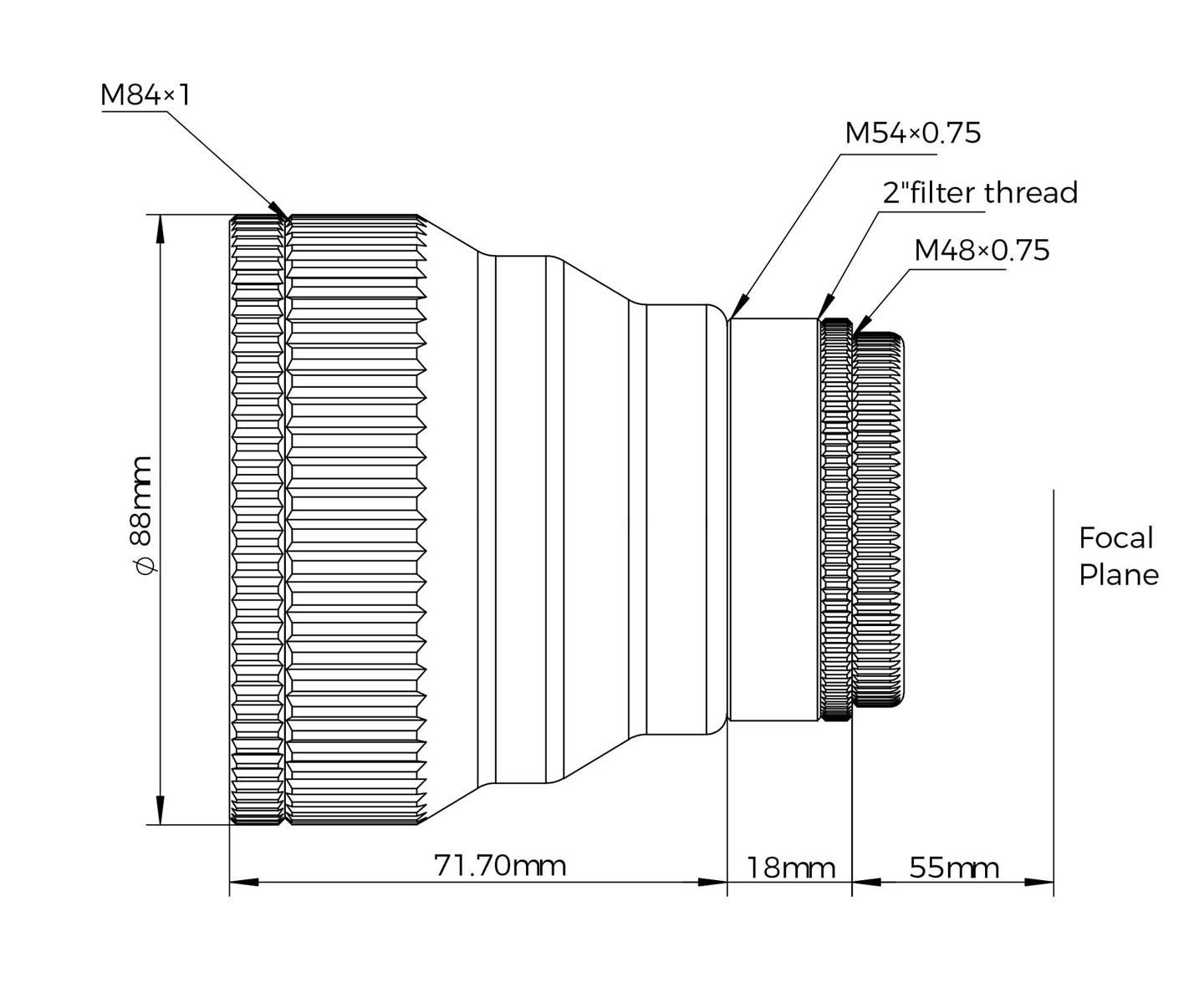  This flattener is designed for the Askar 103APO and corrects curvature and coma. [EN] 