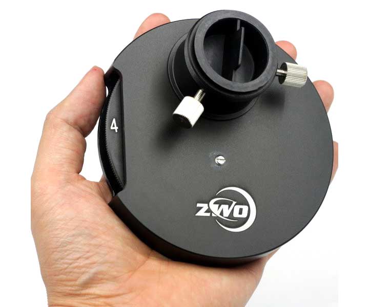  High-grade filter wheel for five 1.25" filters for astrophotography and visual observation from ZWO [EN] 