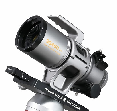  Askar SQA60 Pro F/4.6: astrografo Petzval APO da 60/276 mm a sestupletto, con vetro SD, campo full-frame da 44 mm e focheggiatore dual speed da 2,8". 