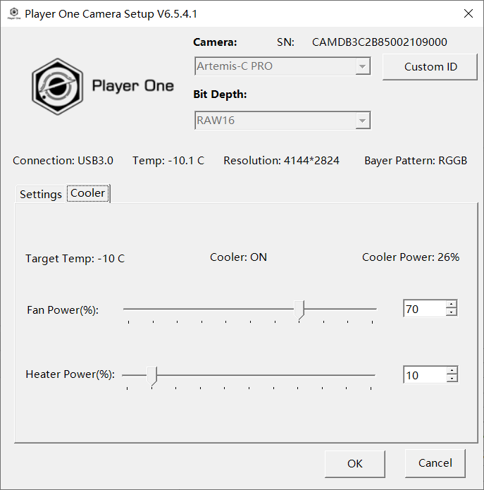  Camera Player One Artemis Color Pro con sensore retro illuminato Starvis IMX294
