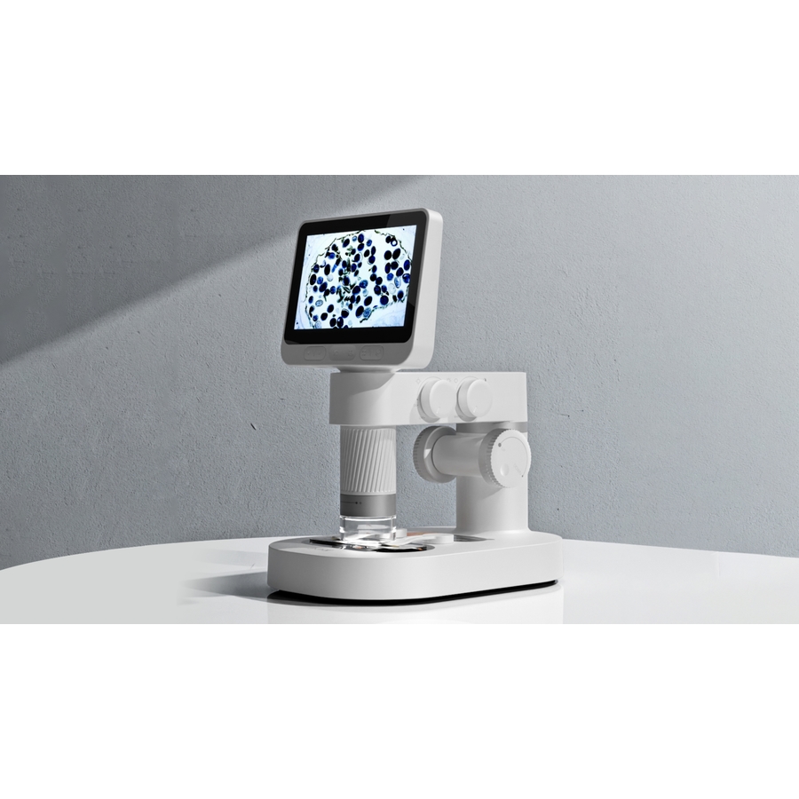   Microscopio Digitale BeaverLAB DIPROGRESS M2A con accessori con visione immagini in diretta in alta risoluzione su schermo LCD da 4,3’’ o via Wi-Fi su dispositivi Android o iOS.  
