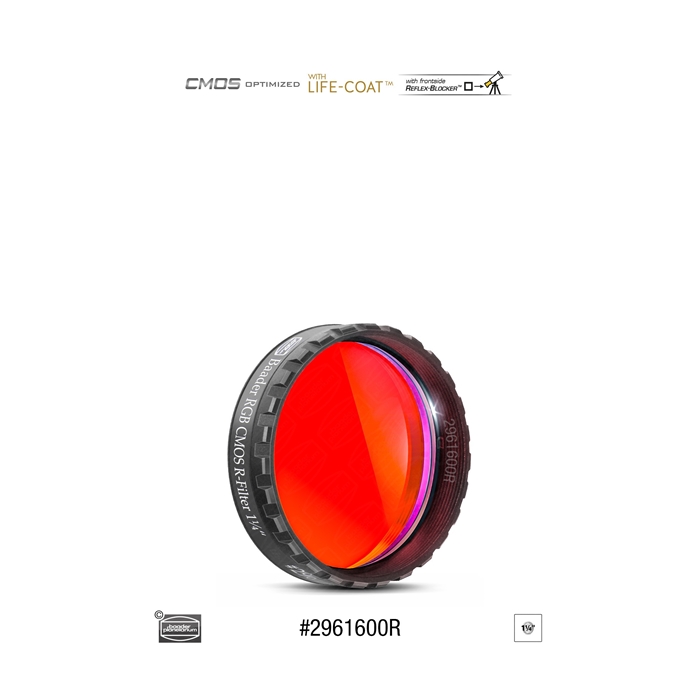  Filtro R (Rosso) da 1¼" (31.8mm), per CCD, con cella a basso profilo 