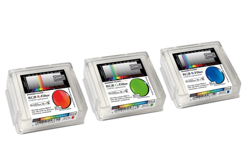  Set di filtri RGB parafocali da 50.4mm, per CCD, senza celle 