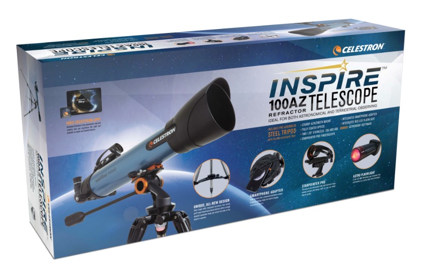  Telescopio rifrattore Gamma Inspire 100AZ 