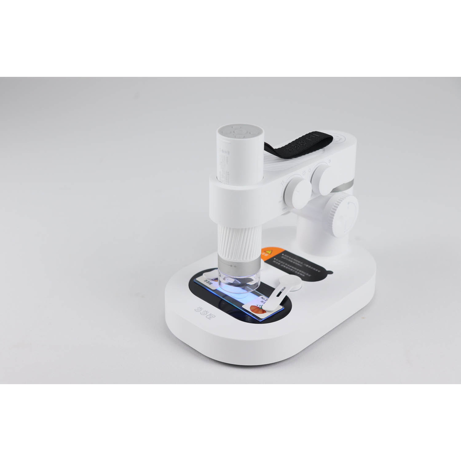   Microscopio digitale portatile BeaverLAB DiProgress M1-A SMARTcon accessori con visione immagini in diretta da dispositivi Android o iOS.  