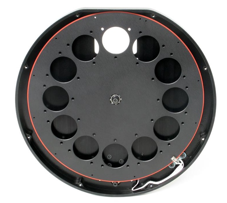 Ruota portafiltri per camere CCD Moravian G2 - 12 posizioni per filtri da 31,8mm montati in cella e non montati in cella da 31mm Ruota portafiltri per camere CCD Moravian G2 - 12 posizioni per filtri da 31,8mm montati in cella e non montati in cella da 31mm