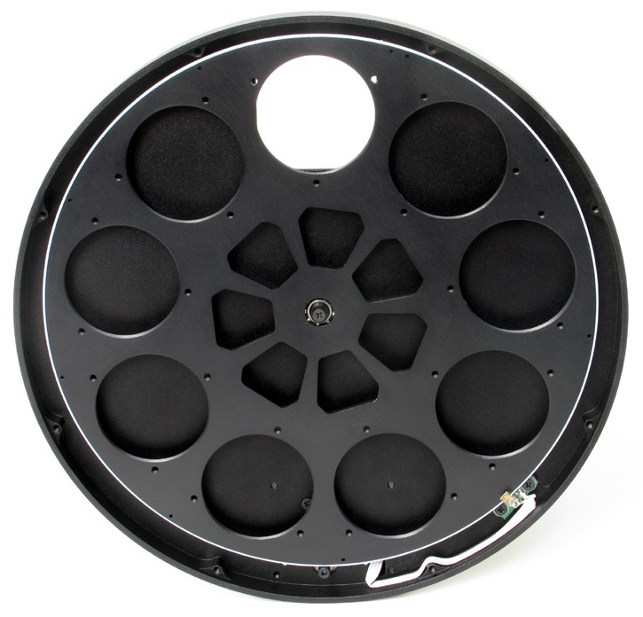 Ruota portafiltri per camere CCD Moravian G4 - 9 posizioni per filtri da 50,8mm montati in cella e non montati in cella da 50mm Ruota portafiltri per camere CCD Moravian G4 - 9 posizioni per filtri da 50,8mm montati in cella e non montati in cella da 50mm