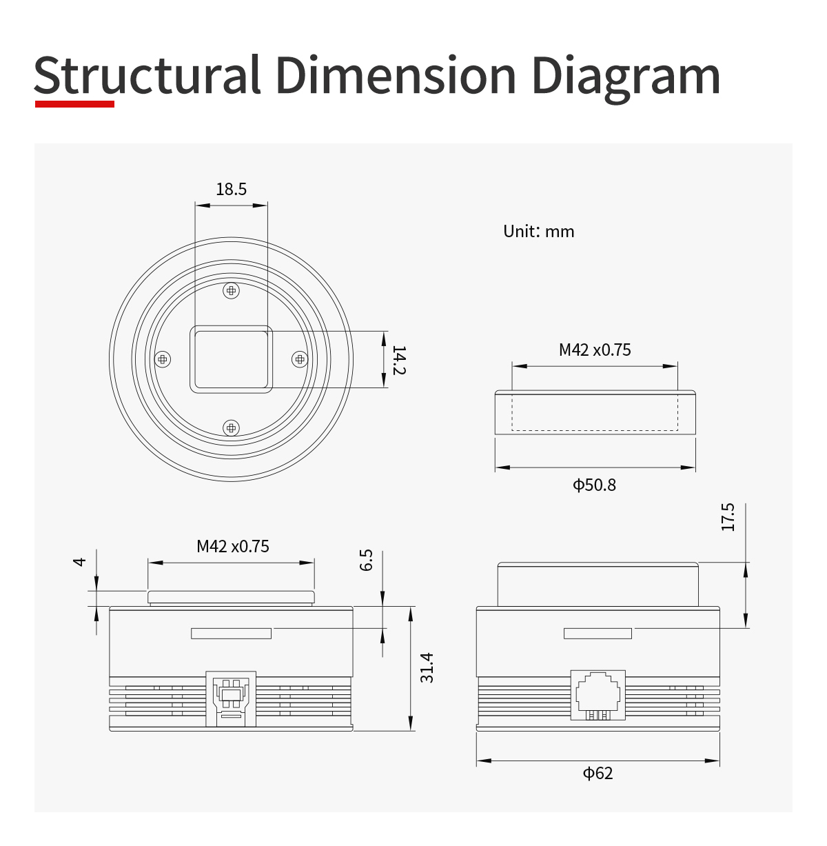  ZWO ASI432MM con sensore Sony IMX432 monocromatica e diagonale 9µm 