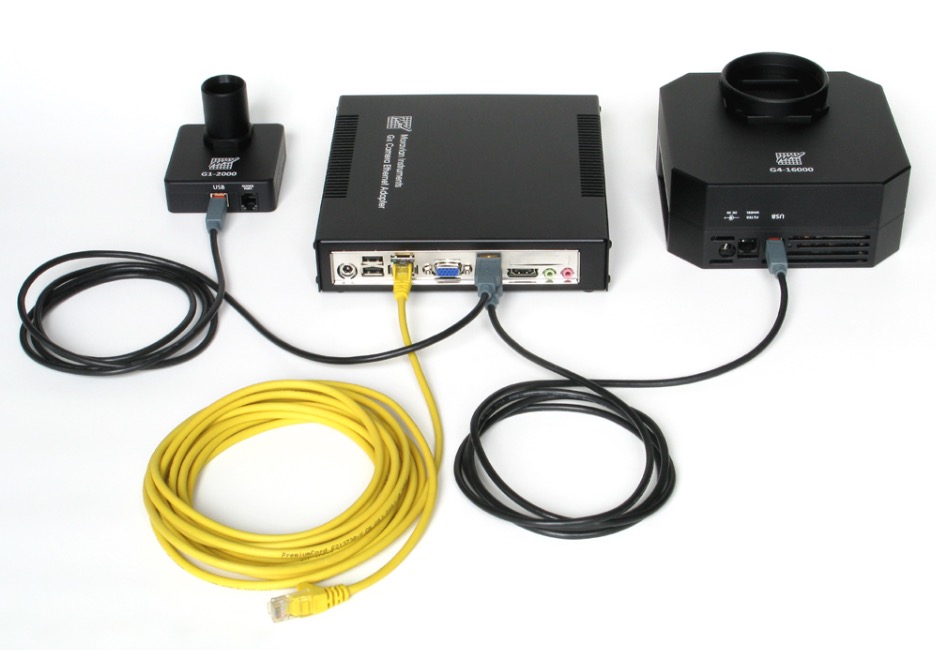  L'adattatore Ethernet modello Standard per camera CCD Moravian Gx permette il collegamento di tutte le camere serie Gx (modelli da serie G0 a serie G4) 
