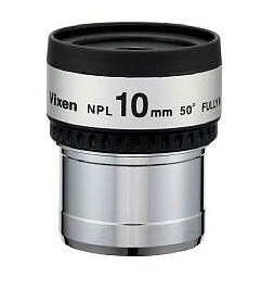  Il Vixen NPL 10mm è un oculare Ploss da 10mm di focale e 6.5mm di estrazione pupillare con 50 gradi di campo 