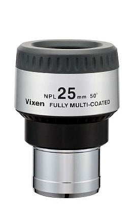 Il Vixen NPL 25mm è un oculare Ploss da 25mm di focale e 19.5mm di estrazione pupillare con 50 gradi di campo 