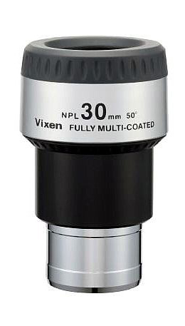  Il Vixen NPL 30mm è un oculare Ploss da 30mm di focale e 24mm di estrazione pupillare con 50 gradi di campo 