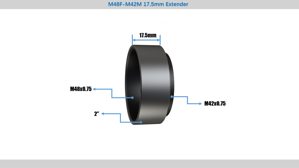  M48F-M42M 17.5MM Extender 