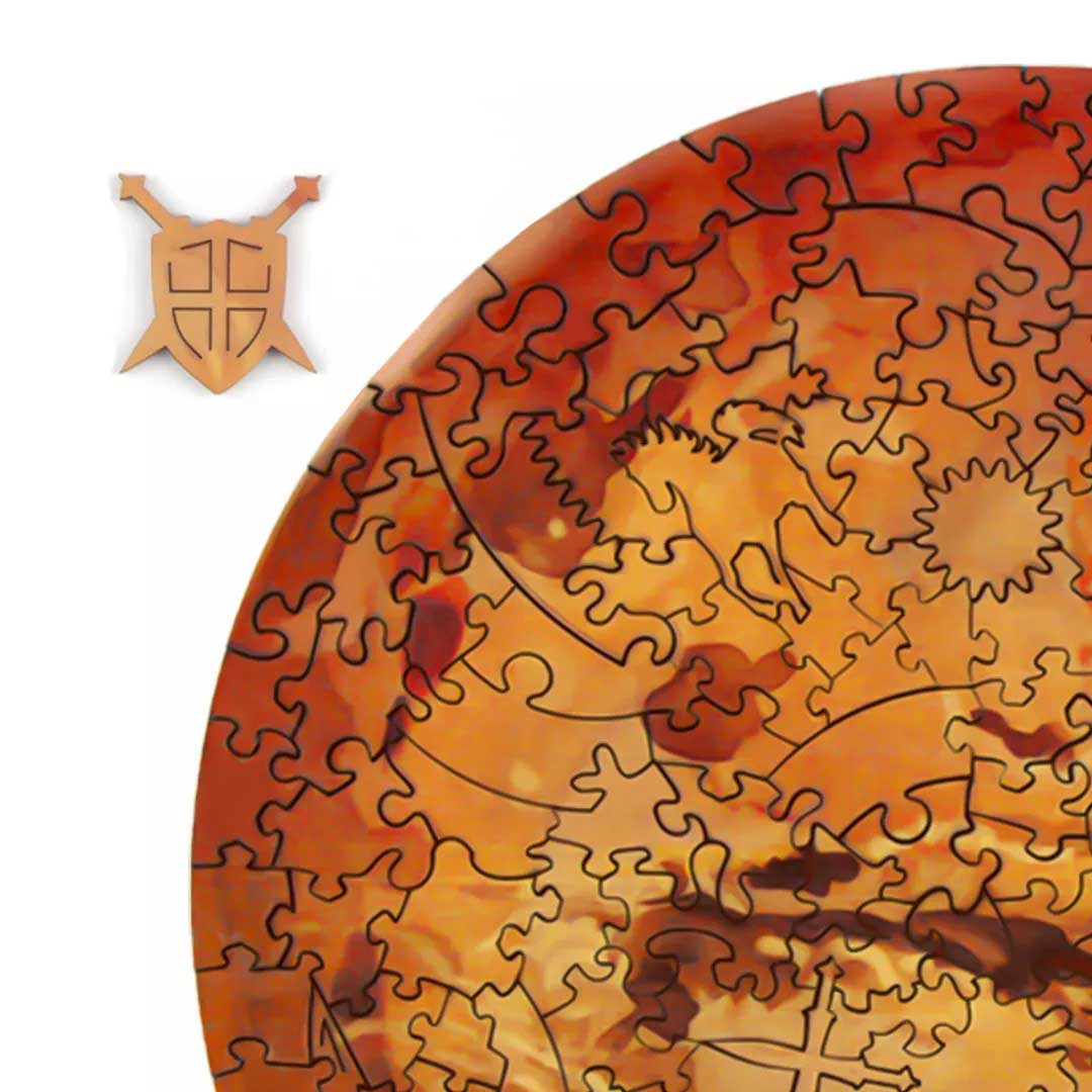  Puzzle in legno rappresentante Marte 