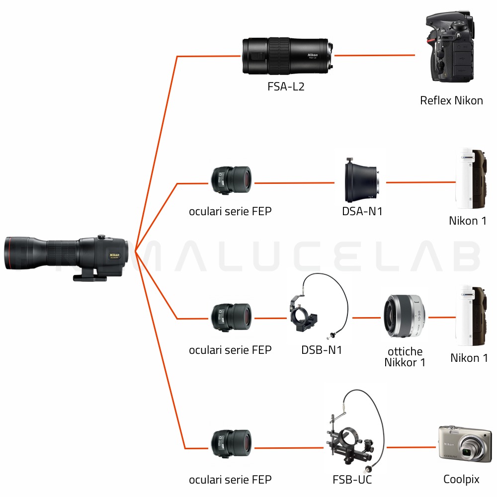  Nikon Spotting scope EDG 85 (corpo dritto) 