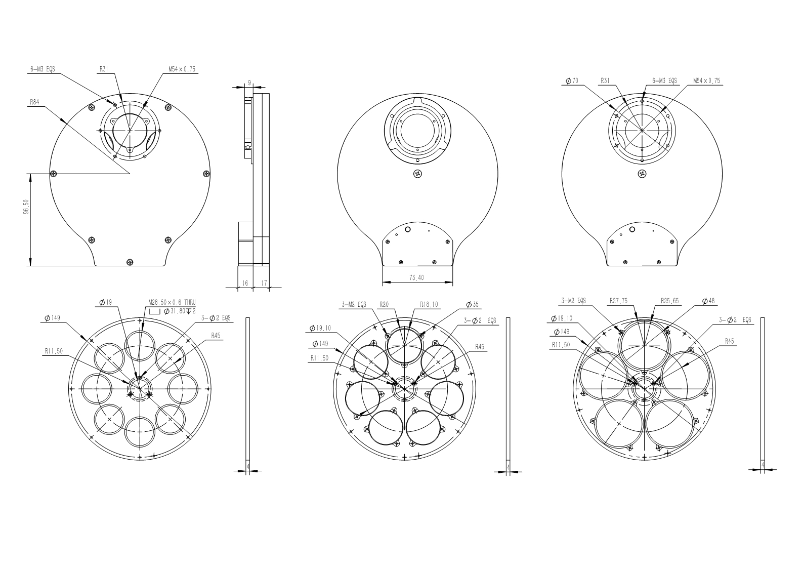 
QHYCFW3-M is a 3rd generation medium size motorised colour filter wheel [EN]
