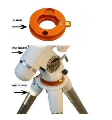 
Flangia di connessione per montatura EQ5/HEQ5/AZEQ5 su treppiede EQ6 
