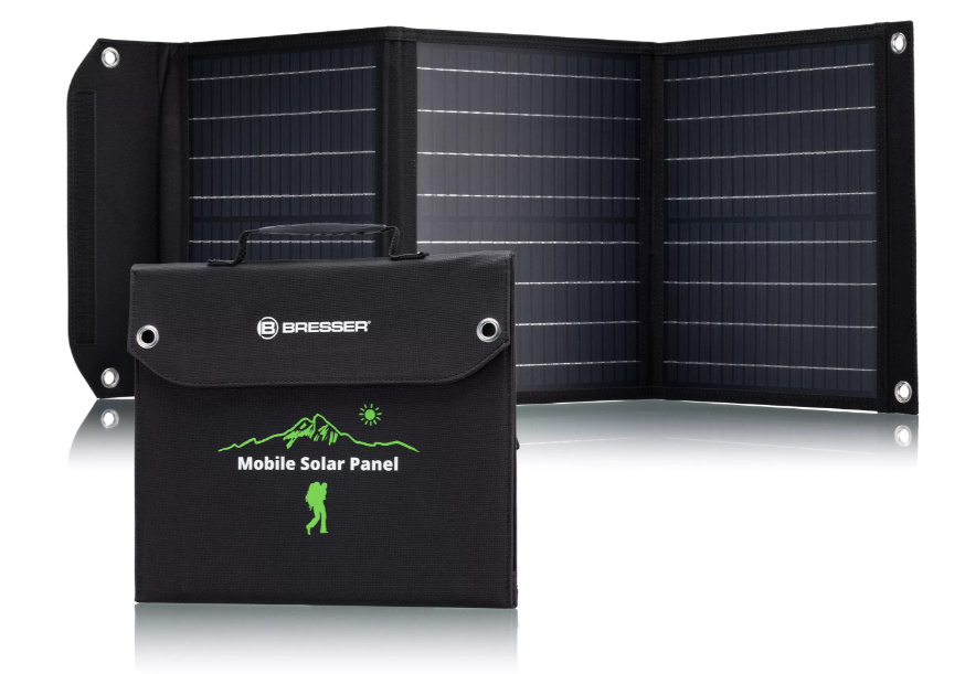  Caricabatterie solare portatile BRESSER 40 watt con alimentazione USB e CC 