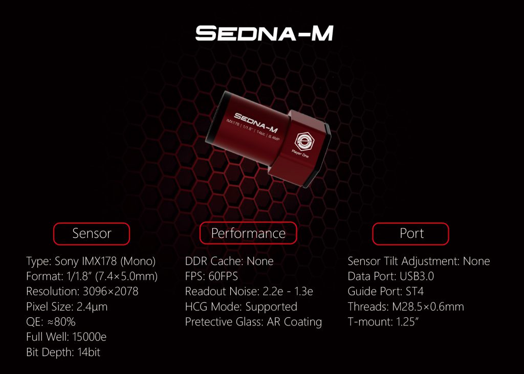  Player One Sedna-M Sony IMX178 mono 