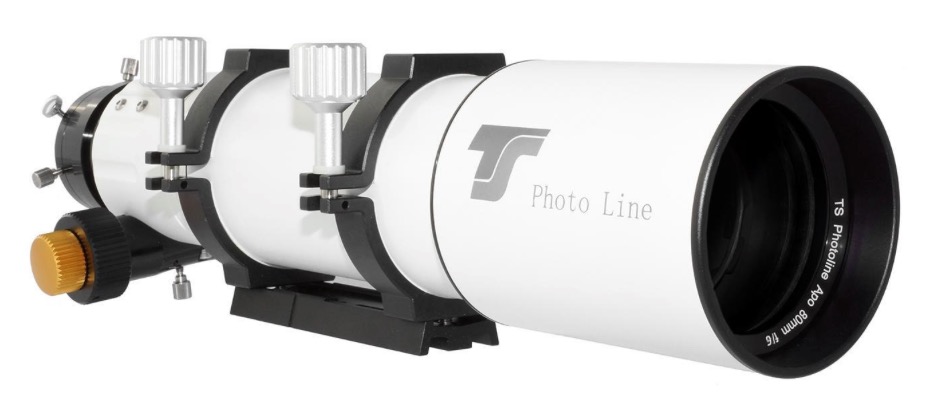  Nuovo TS Optics Super APO 80mm f/6 - tripletto FPL-53 - focehggiatore pignone e cremagliera 2,5" 