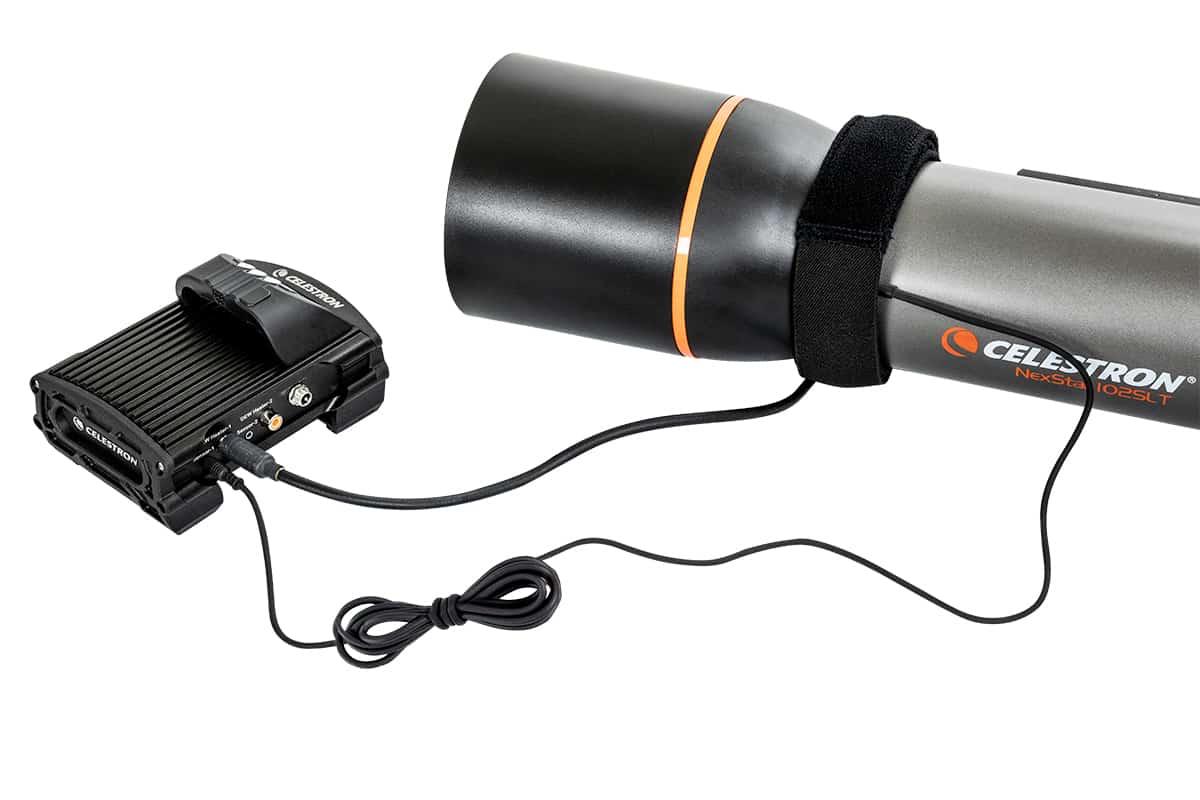  Termistore anticondensa Celestron con fascia riscaldante per prevenire la formazione di condensa sull'obiettivo del telescopio
  