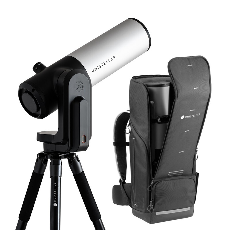  Unistellar Telescopio Newton 114 focale 450 - eVscope V2 con oculare Nikon + Backpack  